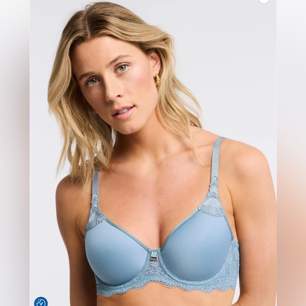 Chic Blue Lace Bra and Panty Set